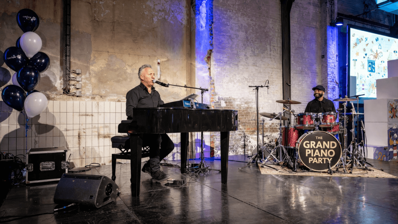 Sfeervol live entertainment tijdens een evenement