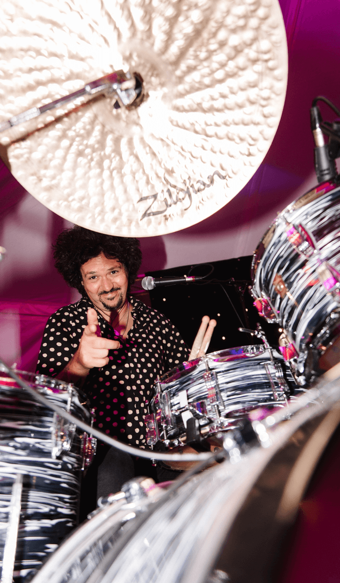 Live drums op de dansvloer