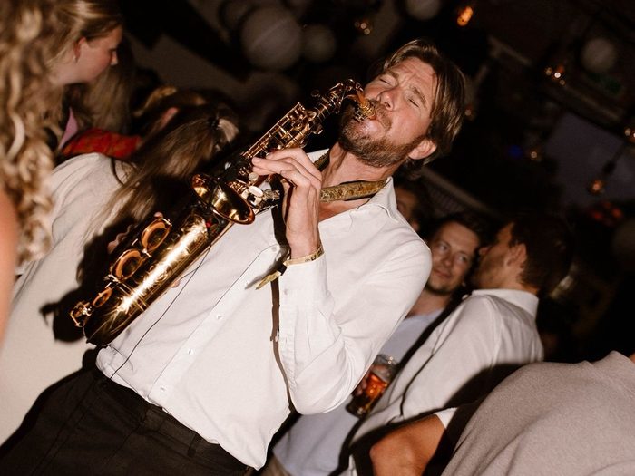Sax bij openingsdans